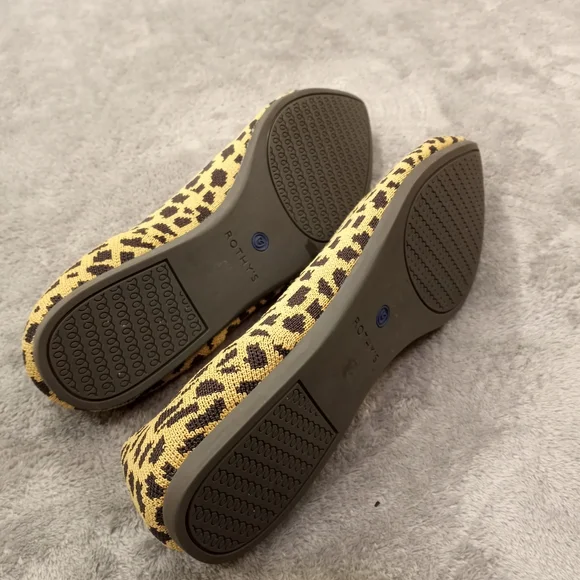 Rothy's Leopard Print Women's Flats Size 9 - Picture 6 of 11